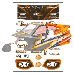 Precut NXT EVO 4s orange / grey  Body with stickers