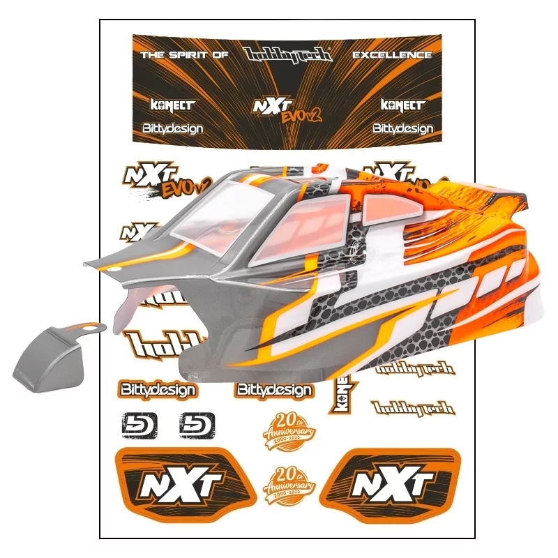 Precut NXT EVO 4s orange / grey Body with stickers