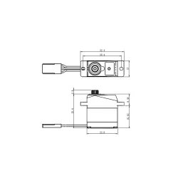 Servo SAVOX MICRO DIGITAL 2.2kg-0.1s pignons metal