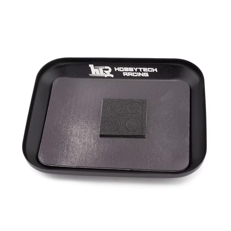 Magnetique plate in aluminium BLACK (105x85mm)