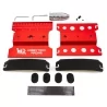 Aluminium rotating car stand Red