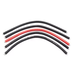 Set de 5 cables 10AWG silicone - l180mm