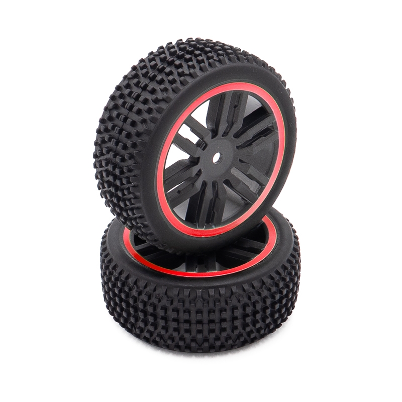 Roues complètes arrières Funtek SBX (x2) Rouge