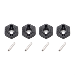 Hexagones + clavettes de roues Funtek SBX (x4)