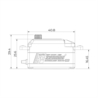 Servo Savox Low Profil HV Brushless 13kg / 0,08sec. 7.4V