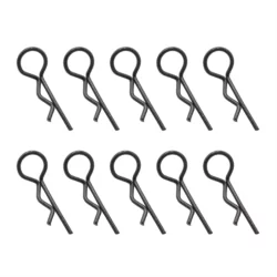 Clips de carrosserie NOIR 1/10eme universels (sachet de 10pcs)