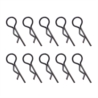 Clips de carrosserie NOIR 1/10eme universels (sachet de 10pcs)