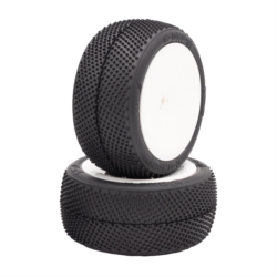 Pneus TZO G-ONE Buggy 1/10 arrière monté/collé HARD-2pcs
