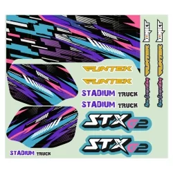 Planche stickers Funtek STX G2 VIOLET
