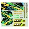 Planche stickers Funtek STX G2 VERT