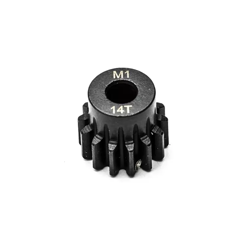 Pignon moteur M1 ø5mm 14 dents en acier