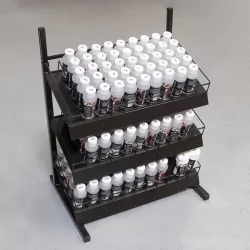 Présentoir pour huile complet  135 fioles au total