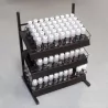 Présentoir pour huile complet  135 fioles au total