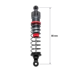 Set 4 amortisseurs aluminium 1/12 85mm + kit 3 ressorts (H/M/S)