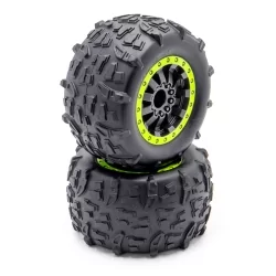 Roues complètes Funtek STX JAUNE FLUO...