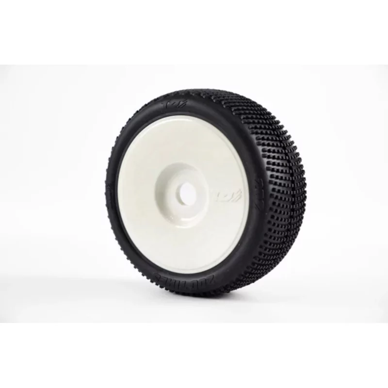 Pneus TZO 200- collé sur jante Blanche - SUPER SOFT - sachet de 4