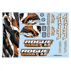 Planche stickers Rogue Buggy 2.0 Orange
