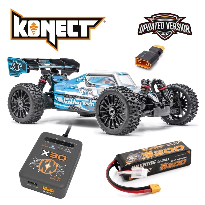 SPIRIT NXT EVO RR 2.0 BRUSHLESS RTR BLEU version PACK
