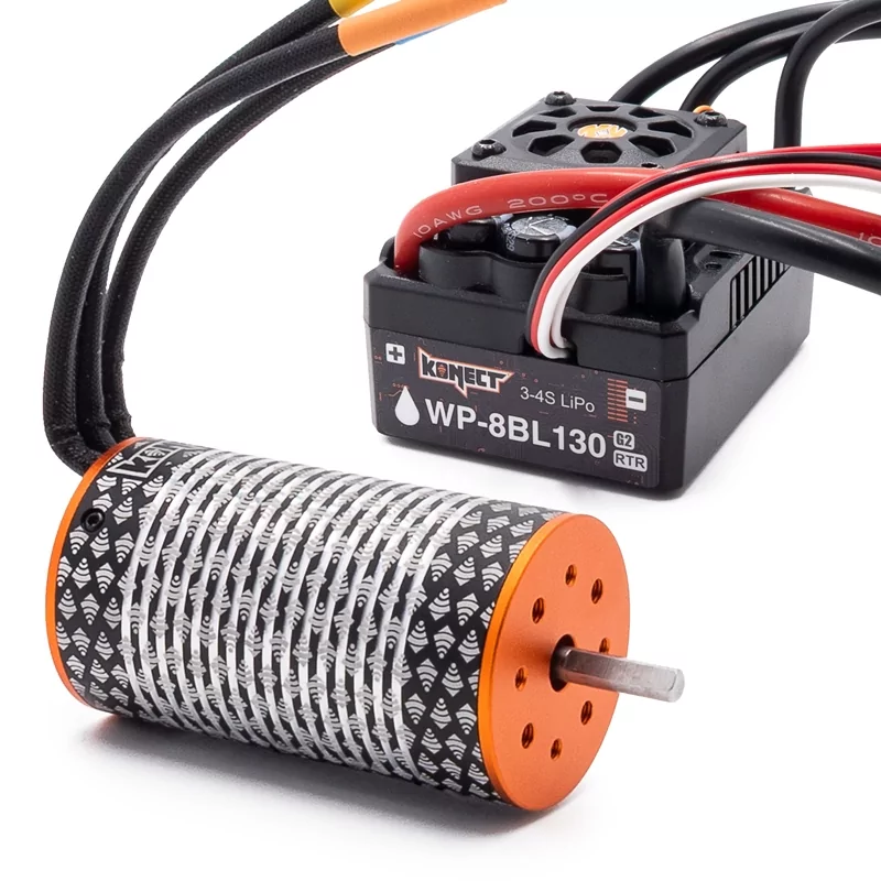 COMBO BRUSHLESS 1/8 130Amp WP + Moteur 4P 4274 2050KV