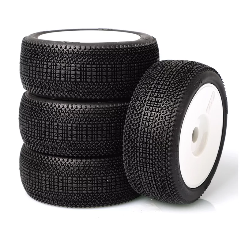 Pneus TZO 501- collé sur jante Blanche - ULTRA SOFT - sachet de 4