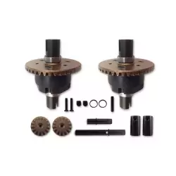 ASSEMBLED PRO DIFFERENTIAL SET W/METAL GEARS (2)