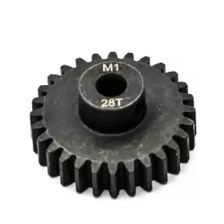 Pignon moteur M1 ø5mm 28 dents en acier