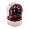 Black/Red Crawler Alu/Steel 1.9 Beadlock Rim (x2)