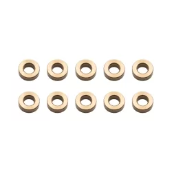 Entretoise ronde alu 3,1x 6 x2 mm (10...