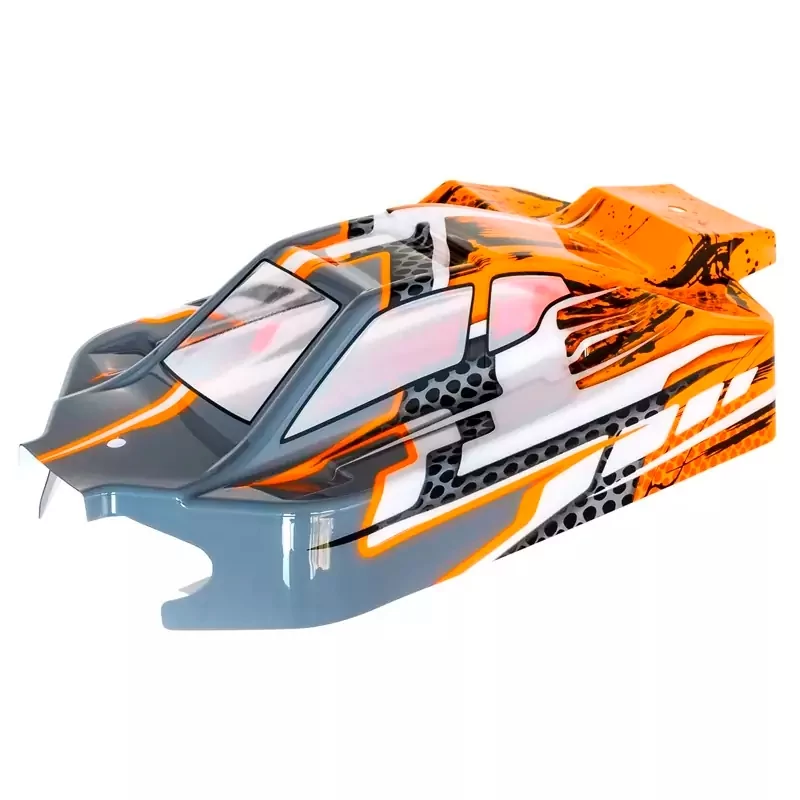 Carrosserie NXT EVO 4s orange/grise pré decoupée+stickers