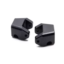 Etriers 10° gauche et droite en aluminium usiné Noir