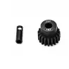 Pignon moteur 32dp ø5mm + adaptateur 3,17mm 19 dents en acier