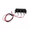 Rampe de projecteur LED rond an aluminium  73mm