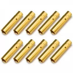 Prise or type PK 4mm femelle (10 pièces)