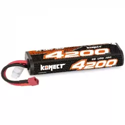 Konect Lipo 4200mah 7.4V 40C 2S1P 31Wh (Stick Pack Dean)
