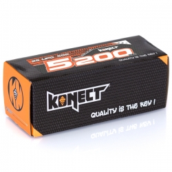 Konect Lipo 5200mah 7.4V 50C 2S1P 38.4Wh (Slim Pack Dean )