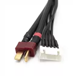 Cable de charge 40 cm avec equilibrage pour accu 4s prise DEAN