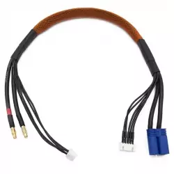 Cable de charge 40 cm avec equilibrage pour accu 4s prise EC5