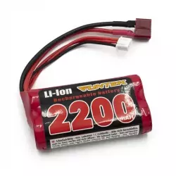 Batterie option pour Funtek STX li-ion 7.4V 2200 mA 15C Dean