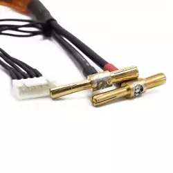 Cable de charge 40 cm avec equilibrage pour accu 4s prise PK 4 et 5mm