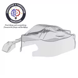 Carrosserie non peinte 1/8ème Spirit type RR21 en Lexan® 1mm