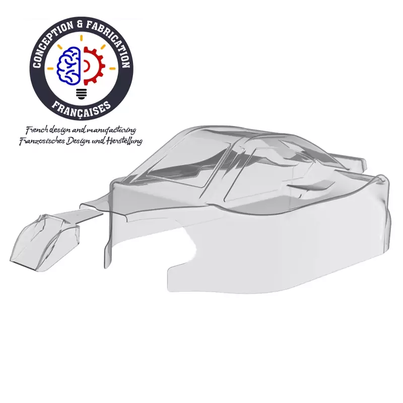 Carrosserie non peinte 1/8ème Spirit type RR21 en Lexan® 1mm