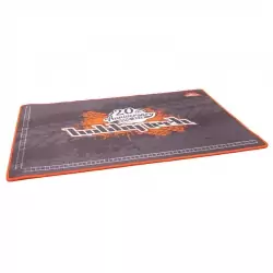 Tapis de stand silicone 4mm taille 60x40cm Hobbytech gris/orange