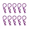 Clips de carrosserie violet anodisés 1/8ème 10pcs
