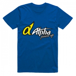T-shirt Alpha Plus bleu foncé Taille L
