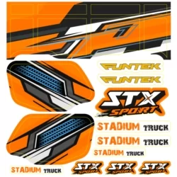 Planche stickers ORANGE Funtek STX Sport