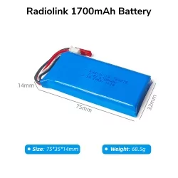 Transmitter lipo battery for RC8X /RC4GS V3/RC6GS V3/T8FB BT/AT10II
