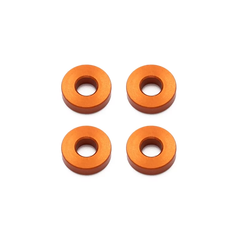 Entretoise aluminium Orange  3x7,5x2 mm (4 pcs)
