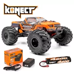 Orange Rogue Terra brushed Monster 4WD Pack Battery + charger
