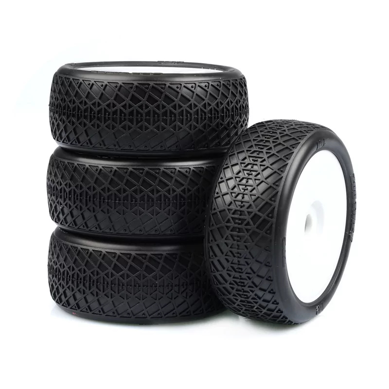 TZO tyres 101- Clay White Supreme- Pre-Glued Set 4pcs