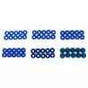 Set de rondelle et écrou en alu anodisée Bleu (60pcs)